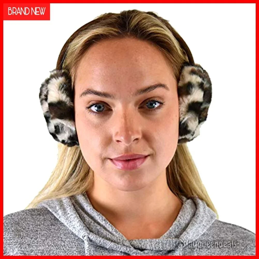 Soft Adjustable Headband Ear Warmer Earmuffs Winter Warm One Size